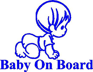 Baby on board, Boy, Vinyl decal sticker