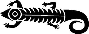 Lizard, Vinyl cut decal