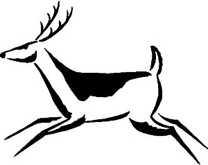 Deer, Vinyl cut decal