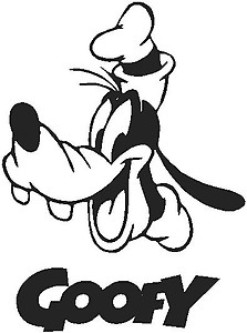 Goofy, Vinyl cut decal