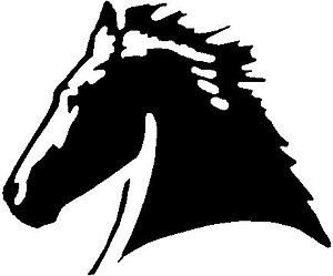 Horse Head, Vinyl cut decal sticker