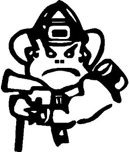 Fire fighter, Vinyl decal sticker