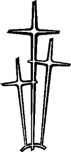 Three Cross, Vinyl cut decal