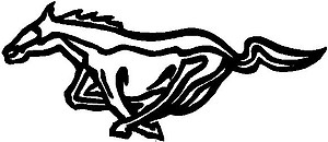 Ford Mustang Horse, Vinyl cut decal