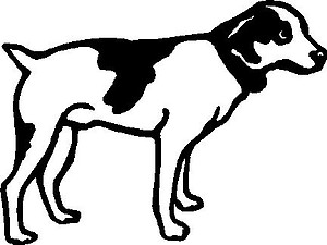 Dog, Vinyl cut decal