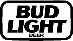 Bud Light Beer, Vinyl cut decal