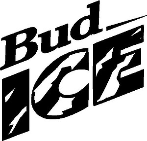 Bud Ice, beer, Vinyl cut decal