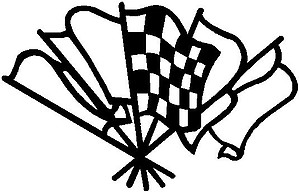 Racing Flags, Vinyl cut decal