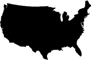 USA, Vinyl cut decal