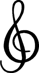 Music Note, Vinyl cut decal