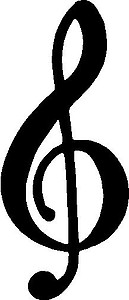 Music Note, Vinyl cut decal