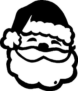 Sant Claus, Vinyl cut decal