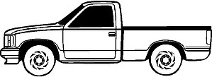 Chevy Truck, Vinyl cut decal