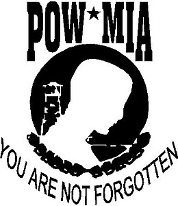 POW, MIA, You are not forgotten, Vinyl cut decal