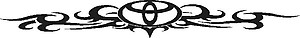 Toyota Logo with Tribal, Windshield Banner