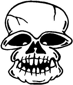 Skull, Vinyl cut decal