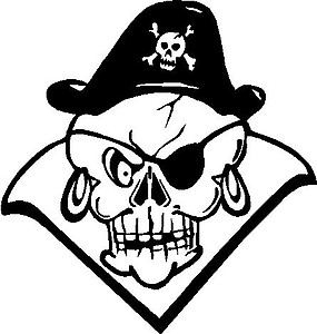 Pirate Skull, Vinyl cut decal