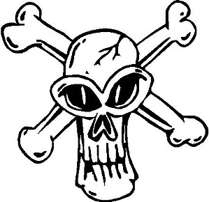 Skull and Bones, Vinyl cut decal