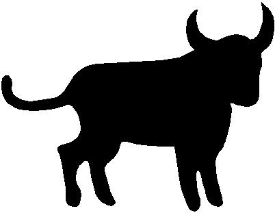 Bull, Vinyl cut decal