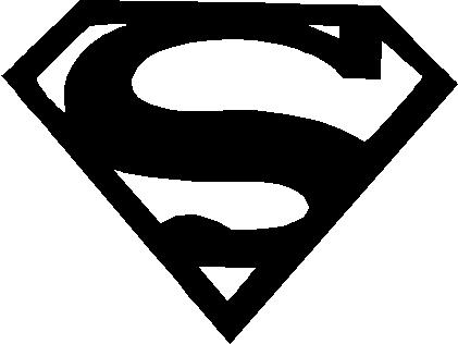 Super Man Logo, Vinyl cut decal