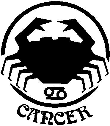 Cancer, Vinyl cut decal