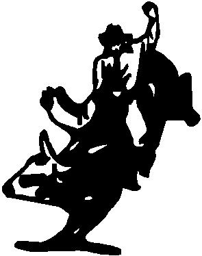 Bull rider, Vinyl decal sticker