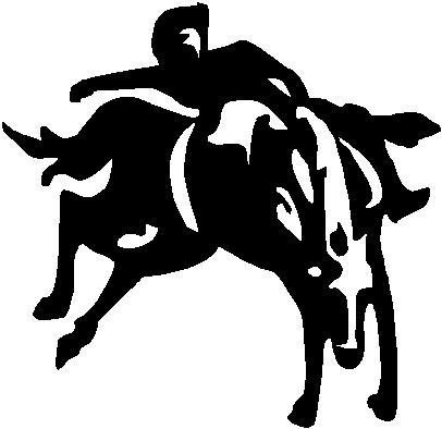 Horse breaking, Vinyl decal sticker