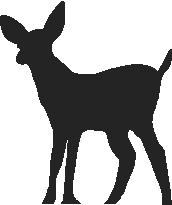 Mom deer, Stick People Deer Family Decal