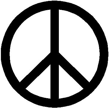 Peace sign, Vinyl decal sticker