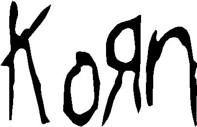 Korn Logo, Vinyl cut decal
