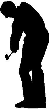 Golfer, Vinyl cut decal