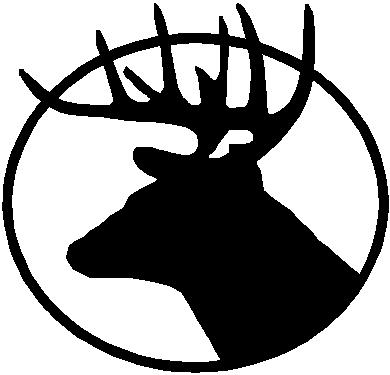 Deer Head, vinyl cut decal sticker