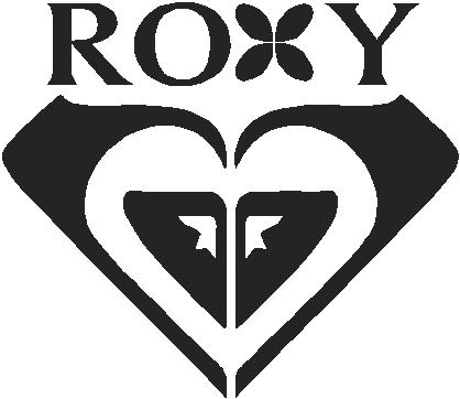 Roxy heart, vinyl decal sticker