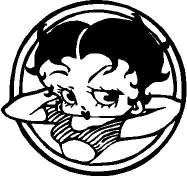 Betty Boop, Vinyl cut decal 