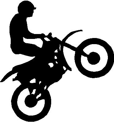 Dirt Bike, Vinyl cut decal