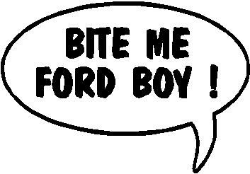 Bite Me Ford Boy, Call out, Vinyl cut decal