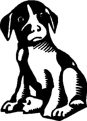 Puppy Dog, Vinyl cut decal