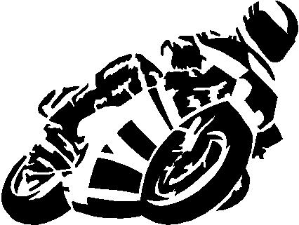 Motorcycle, Vinyl cut decal 