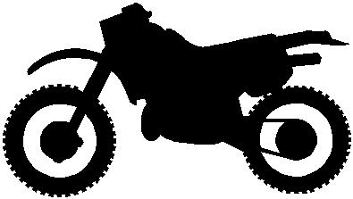 Dirt Bike, Vinyl cut decal