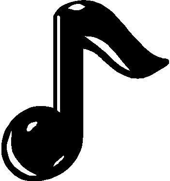 Music Note, Vinyl cut decal 