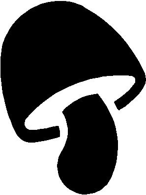 Mushroom, Vinyl cut decal