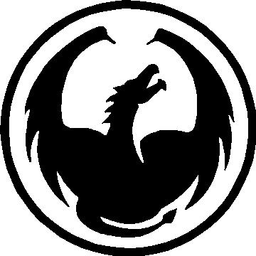 Dragon, Skate board Logo, Vinyl cut decal
