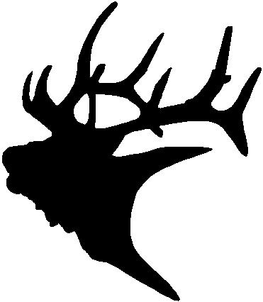 Elk Head, Vinyl cut decal