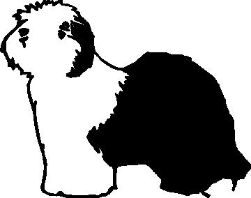 Sheep Dog, Vinyl cut decal