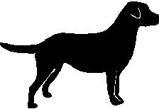 Dog, 2 inch Tall, stick people, vinyl decal sticker