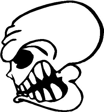 Skull, Vinyl cut decal