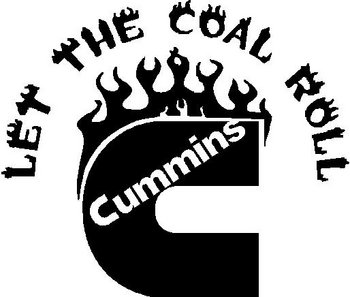 Cummins, Let the coal roll, Vinyl decal sticker 