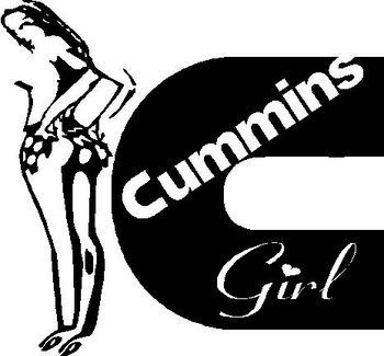 Cummins Girl, Vinyl decal sticker 