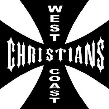 West coast Christians, Maltese cross, Vinyl cut decal