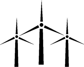 Wind mills, Vinyl decal sticker